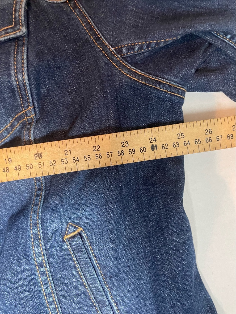Talbots Dark Wash Denim Jacket Size 2X Classic Stretch Jean Jacket - Picture 10 of 12